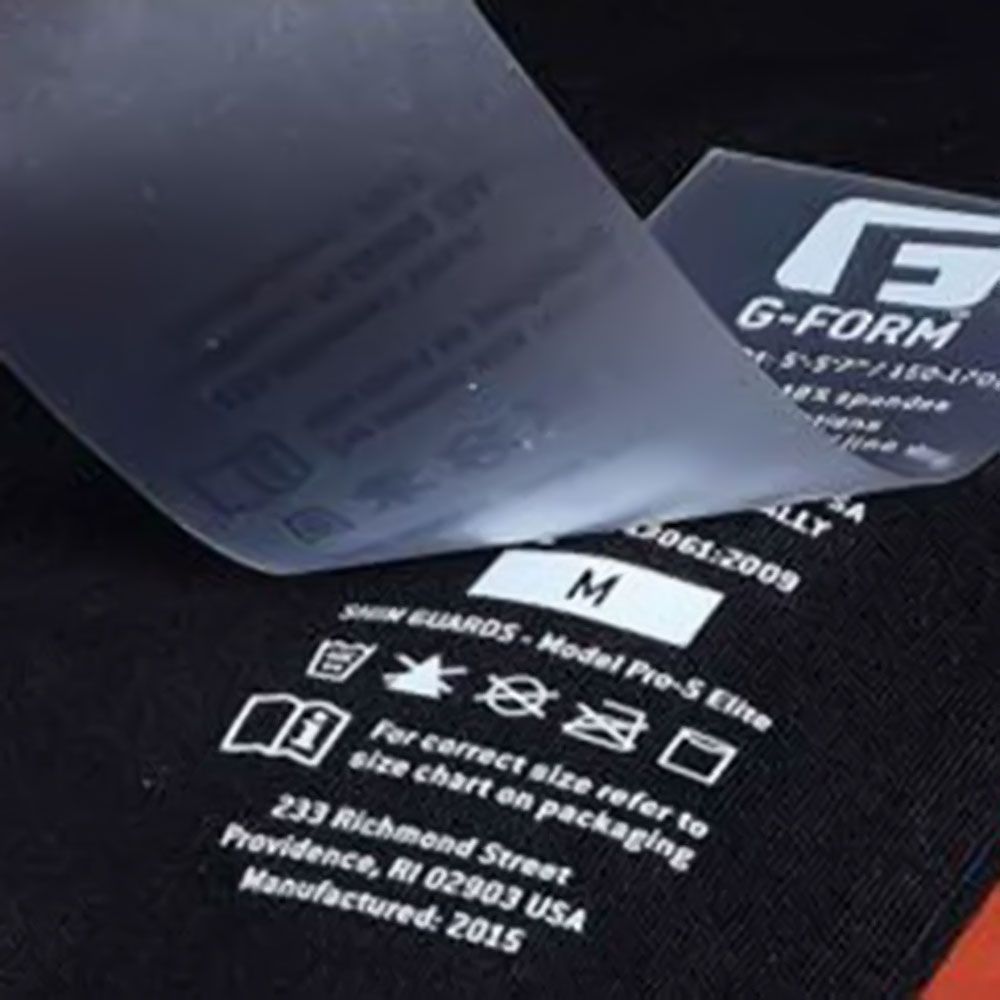 Heat transfer shop label