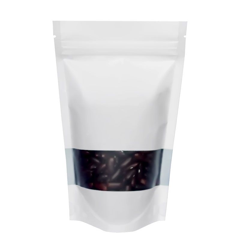White zip lock new arrivals pouch