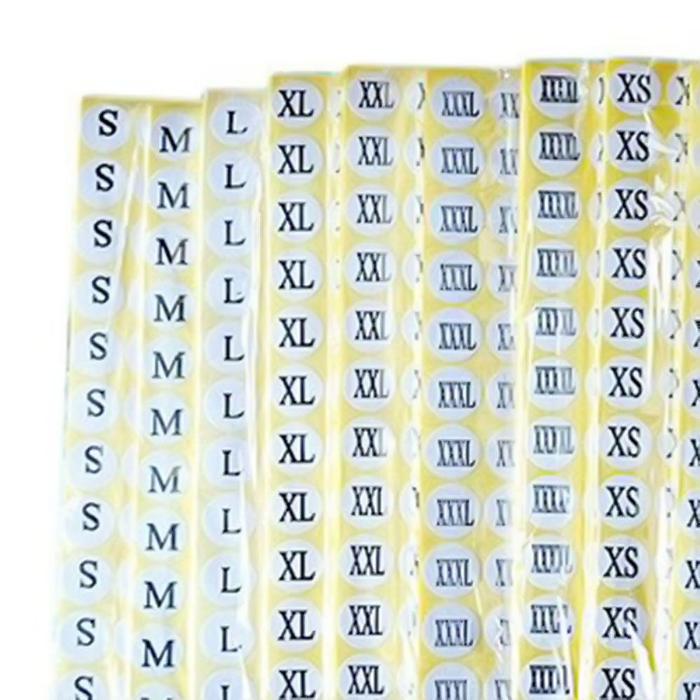 Garment Size Label Sticker | Garment Accessories & Suppliers ...