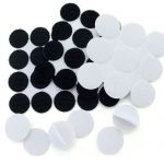 20mm White Round Coins Dots Self Adhesive Velcro Dots Hook and Loop Use For Bed Sheet, Sofa, Mat, Carpet, Anti Slip Mat 100PCS