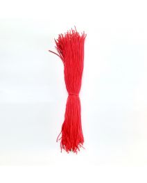 1.2mm x 280mm Spun polyester twisted heat cutting red color cord 200pcs (0.04