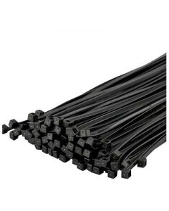 100 Pcs Nylon Cable Ties / Self-locking Plastic Wire Zip Ties Set 4.8*200mm / Black / MRO & Industrial Supply Fasteners & Hardware Cable 