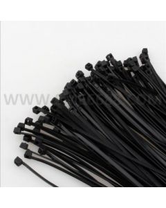 100 Pcs Nylon Cable Ties / Self-locking Plastic Wire Zip Ties Set 3.6*250mm / Black / MRO & Industrial Supply Fasteners & Hardware Cable 
