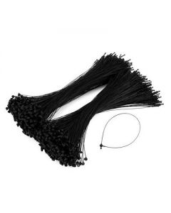 500pcs Loop Pin 3 Inch Transparent Black Loop Locks Plastic Snap Lock Jewelry Shoes String Hang Tag Seal Pins Security Tag Label Tags Fasteners Garments Accessories