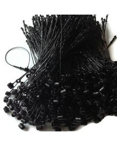 500pcs Loop Pin 5 Inch Transparent Black Loop Locks Plastic Snap Lock Jewelry Shoes String Hang Tag Seal Pins Security Tag Label Tags Fasteners Garments Accessories