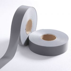 1 1/2 Inches 100m Reflective Tape Ash Safety Reflective Warning Tape Fabric, Retro-reflective Material, Cloth.