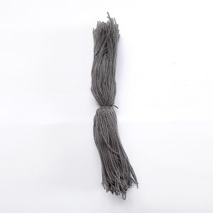 1.2mm x 255mm Spun polyester twisted heat cutting gray color cord 200pcs (0.04