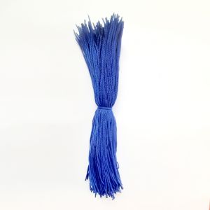 1.2mm x 280mm Spun polyester twisted heat cutting blue color cord 200pcs (0.04