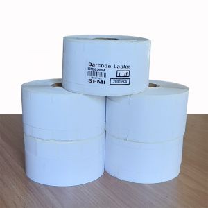 Thermal Transfer Stickers 50MM*25MM 1inch Core Blank White Label