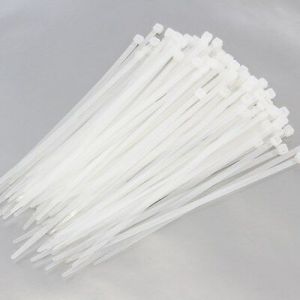 100 Pcs Nylon Cable Ties / Self-locking Plastic Wire Zip Ties Set 3.6*250mm /  Clear / MRO & Industrial Supply Fasteners & Hardware Cable 