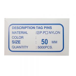 5000Pcs Tag Pin-STD 50mm White Garment Clothing Price Label Tagging Tag Tagger Gun Barbs Rope pin line tag holder sling PINS for Tag Gun