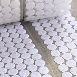 20mm White Round Coins Dots Self Adhesive Velcro Dots Hook and Loop Use For Bed Sheet, Sofa, Mat, Carpet, Anti Slip Mat 100PCS