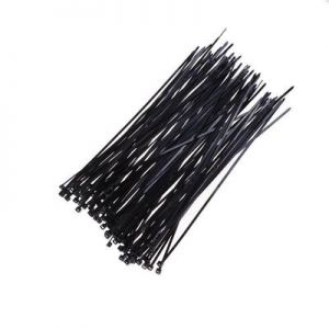 100 Pcs Nylon Cable Ties / Self-locking Plastic Wire Zip Ties Set 2.5*100mm / Black / MRO & Industrial Supply Fasteners & Hardware Cable 