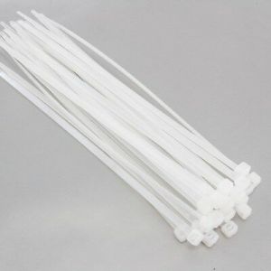 100 Pcs Nylon Cable Ties / Self-locking Plastic Wire Zip Ties Set 4.8*200mm / Clear/ MRO & Industrial Supply Fasteners & Hardware Cable 