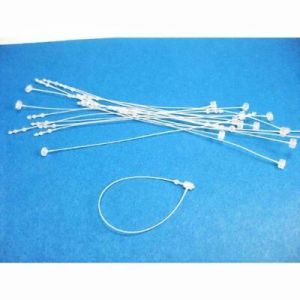 500pcs Loop Pin 7 Inch Transparent Clear Loop Locks Plastic Snap Lock Jewelry Shoes String Hang Tag Seal Pins Security Tag Label Tags Fasteners Garments Accessories