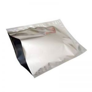 Silver Open Top Aluminum Foil Bag Tear Notch Heat Vacuum Seal Candy Tea Ground Coffee Powder Bean Package Pouches